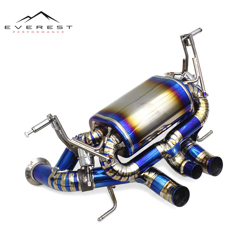 Titanium Catback Exhaust Pipe for Lamborghini Aventador LP740/LP740S 6.5L 2017-2018 Racing Exhaust Muffler with Vacuum Valve