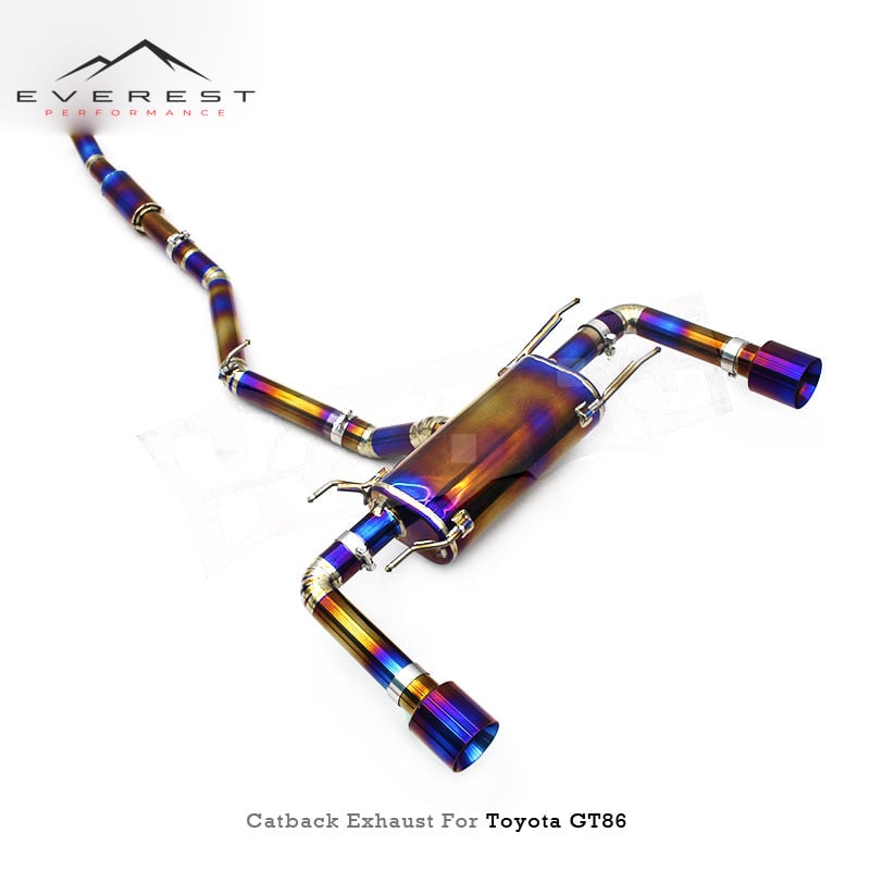 Titanium Exhaust Pipes for Toyota FT86/GT86/GR86/86/Scion FR-S 2.0L 2012-2024 Muffler Catback With Resonator