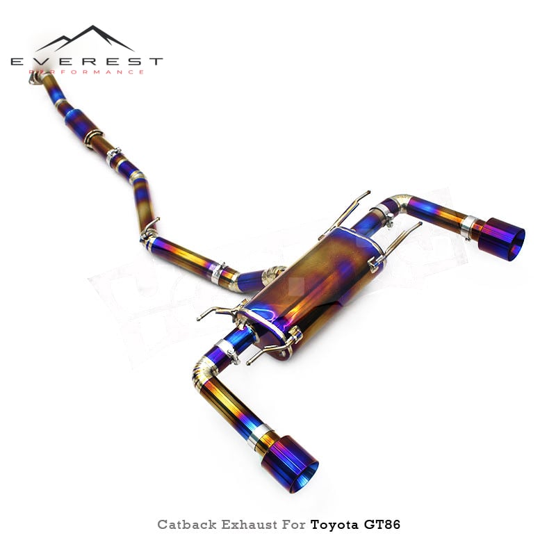 Titanium Exhaust Pipes for Toyota FT86/GT86/GR86/86/Scion FR-S 2.0L 2012-2024 Muffler Catback With Resonator