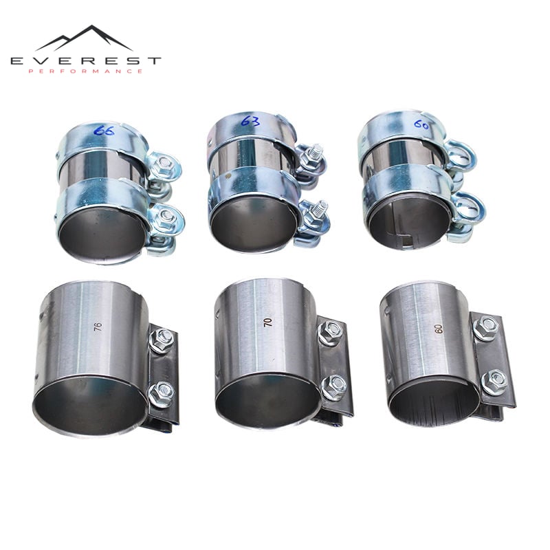Stainless Steel Exhaust Adapter Tube for All Car Models Universal Exhaust Pipe Accessories with 76/70/66/63/60 mm