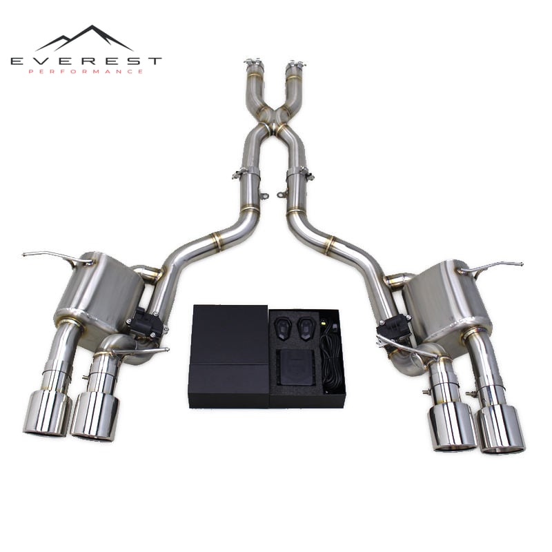Catback Muffler Pipes for Maserati Quattroporte 4.2L 2004-2011 Stainless Steel Exhaust System Valvetronic