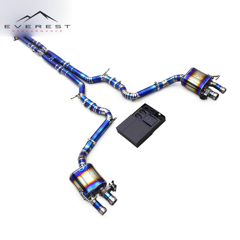 Titanium Alloy Exhaust System for Bentley Continental GT V12 6.0T 2018-2024 Electronic Valve with Independent Controller