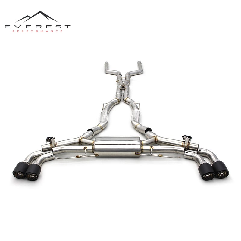 Stainless Steel Exhaust Pipes for BMW X5/X5M 4.4TT 2010-2018 Catback Muffler Valvetronic Enhanced Power