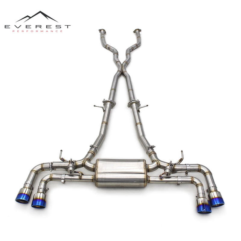 Catback Exhaust System for Lexus LC500H 3.5L 2016-2021 Stainless Steel Exhaust X Pipes
