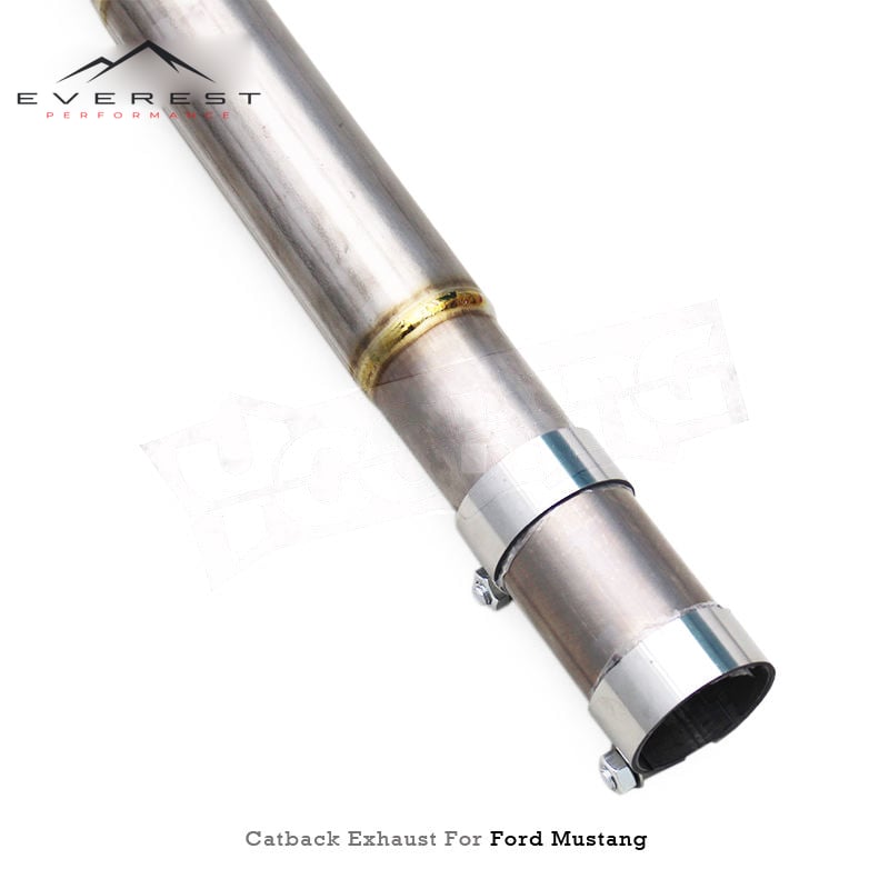 Ecustom Titanium Lightweight Vacuum Valve Muffler Catback Exhaust Pipes System for Ford Mustang 2.3T 2015-2024 with Control