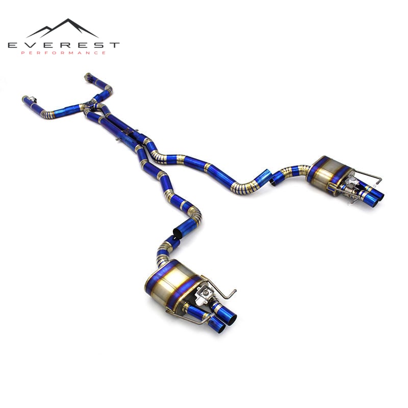 Car External Parts Titanium Alloy Performance Catback Exhaust System for Benz C63/C63S AMG W205 4.0T 2015-2020