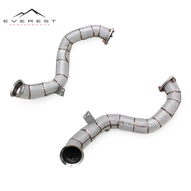 Racing SS304 Exhaust Downpipe for Aston Martin Vantage V8 4.0T 2018+ With Free Flow Pipe Performance Exhaust Pipes System