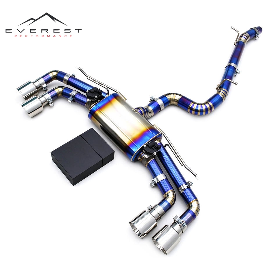 Titanium Catback Exhaust for VW GOLF 7/7.5 MK7/MK7.5 R 2.0T 2014-2020 Exhaust Pipes Muffler with Electronic Valve