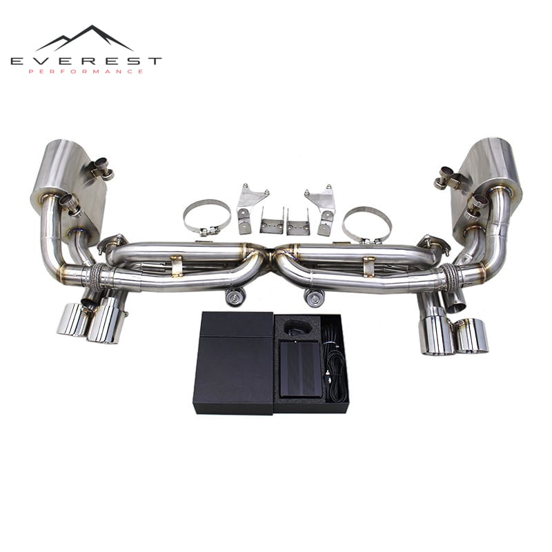 Race Valved Catback Muffler for Porsche 911 991/991.1 Targa 4S 3.8L 2011-2015 Active X Pipe Supersport Sound Exhaust System