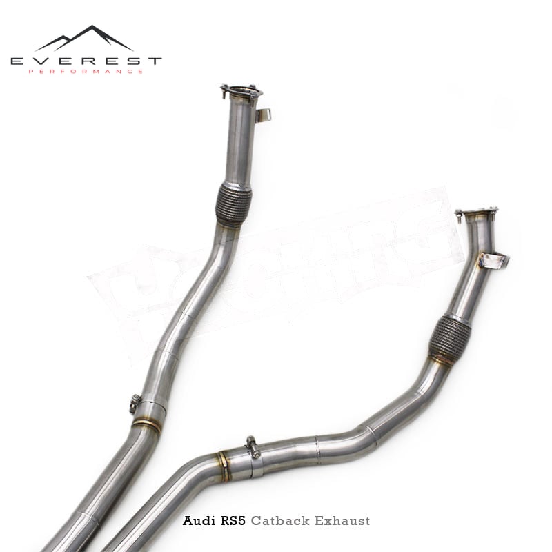 SS304 Exhaust Pipe System for Audi RS4/RS5 B9/B9.5 2.9T 2017-2024 Catback Exhaust Valved Sport Exhaust System