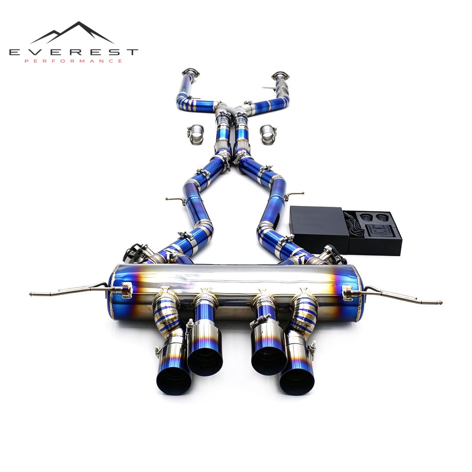 Titanium Performance with Z Pipe Exhaust Pipe System for BMW M3/M4 G80/G82 3.0T 2021-2026 Resonator Valvetronic Valve