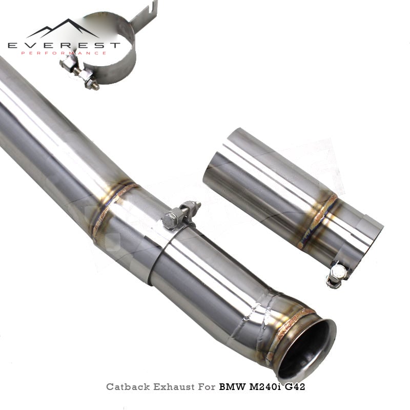 Stainless Steel Exhaust Pipe System for BMW M240/M240i B58 3.0T 2017-2023 Valvetronic Valve Muffler Sport Car