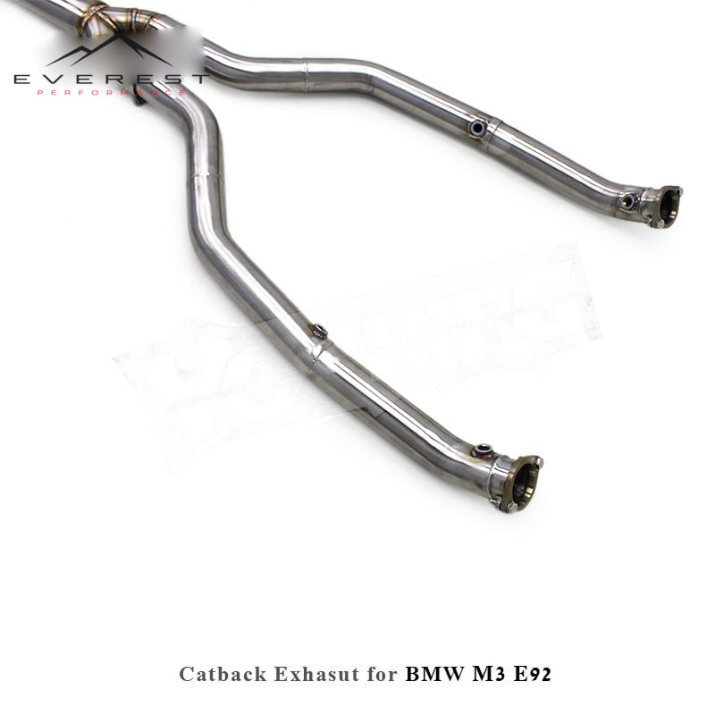 SUS304 Valvetronic Catback Exhaust Pipe System for BMW M3 E90/E92/E93 4.0L 2008-2013 Vacuum Valve Plated Black Tips
