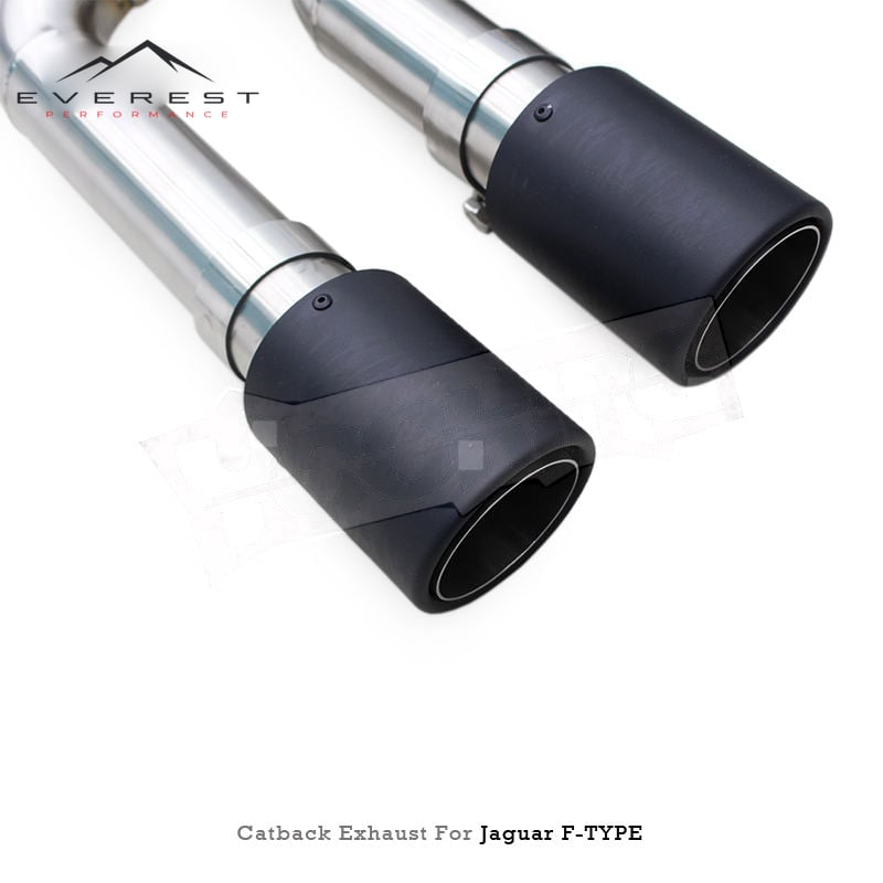 Custom Stainless Steel Catback Muffler for Jaguar F-TYPE V8 5.0T 2014-2019 Valvetronic Exhaust System with Motor Component