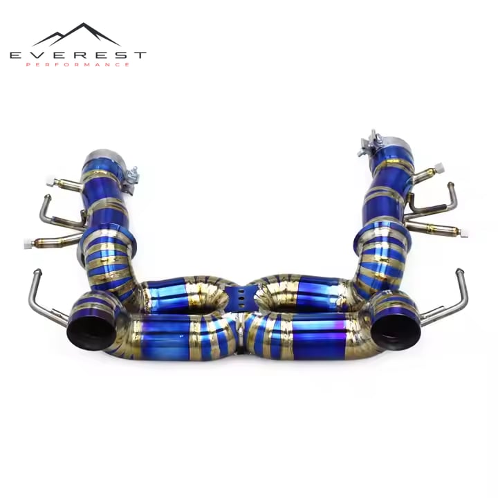 Titanium Straight X Pipe Rear Axle Catback for Ferrari SF90 3.9T V8 2019-2023 Racing Catback Exhaust System