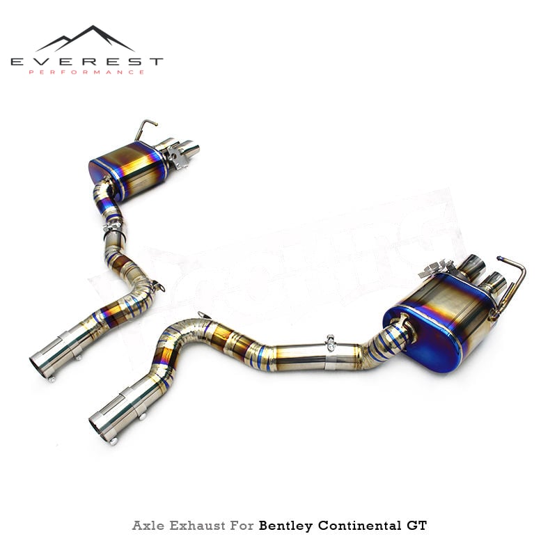 Replacement Rear Muffler Section for Bentley Continental GT V12 6.0T 2018-2024 Valve Titanium Lightweight Axleback Exhaust