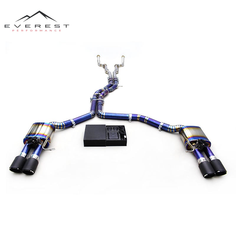 Valvetronic Exhaust System for Audi A8 D4/D5 2.5L/3.0T/4.0T 2011-2023 Titanium Catback Muffler Modified Sounds