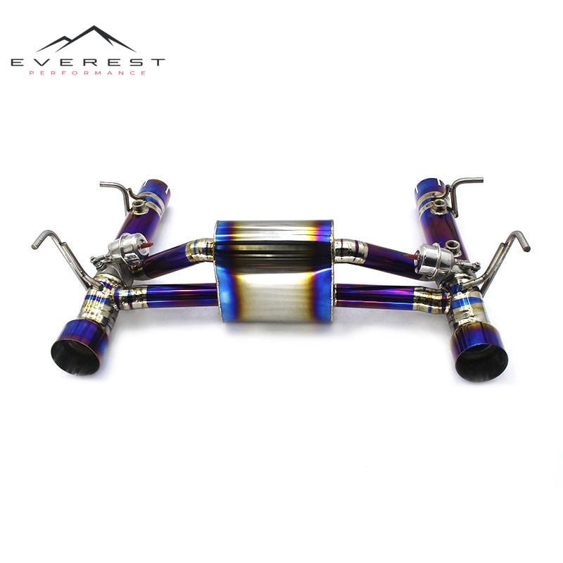 Titanium Alloy Exhaust Pipes Muffler Dual Outlet for Ferrari F8 Spider 3.9 2019