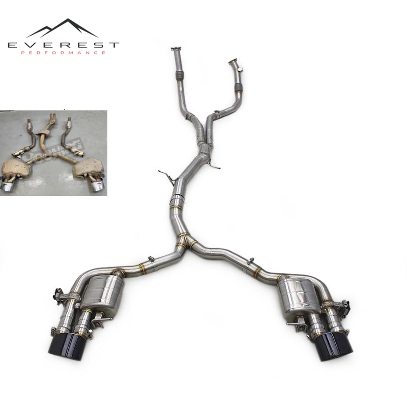 Custom Catback Exhaust for Audi RS4/RS5 B9/B9.5 2.9T 2017-2024 Valvetronic Stainless Steel Pipe Muffler Exhaust System