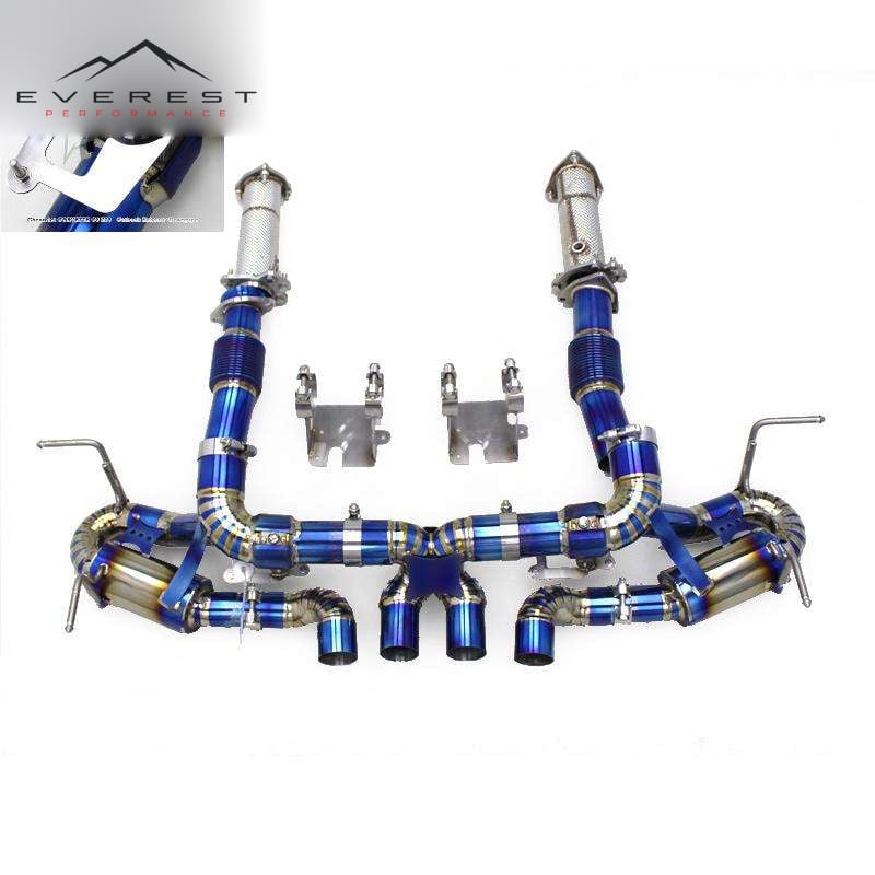 Racing 3" Exhaust Pipe System for Chevrolet Corvette C8 Z06 Stingray Z51 2019-2025 Valve Titanium Exhaust Muffler Downpipes