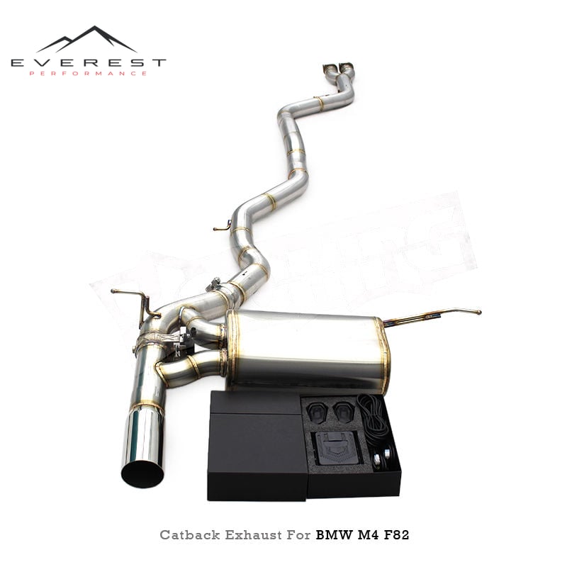 Stainless Steel Catback Exhaust for BMW M3/M4 F80/F82 3.0T 2014-2019 Racing Exhaust Pipe Valve Muffler Left Side Pipes