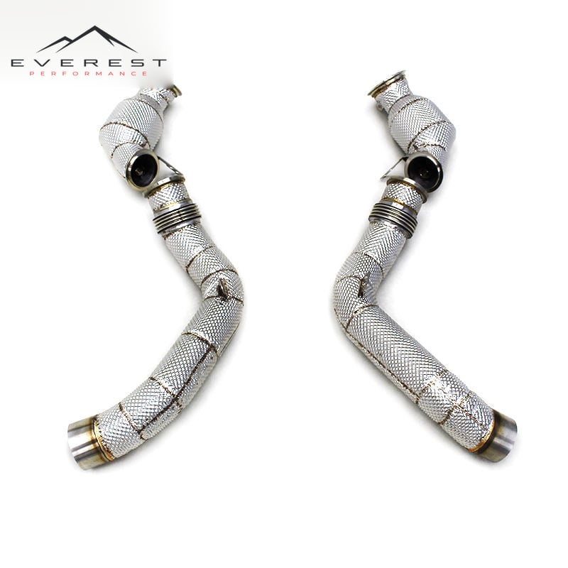 Race Catalyst Downpipe for BMW M5 F90 4.4T 2018-2023 High Performance Car Exhaust System 100/200/300cell Down Pipe