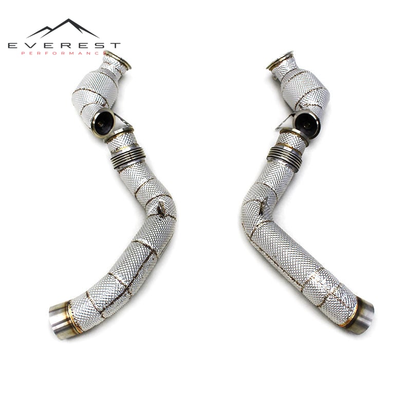 Race Catalyst Downpipe for BMW M5 F90 4.4T 2018-2023 High Performance Car Exhaust System 100/200/300cell Down Pipe