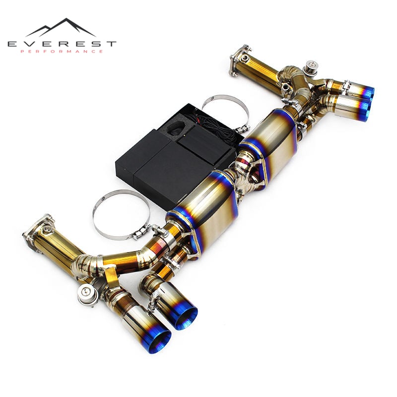 Catback Exhaust for Porsche 911 997.1 Turbo 3.6T 2004-2007 Racing Titanium Exhaust Pipe Muffler with Valve System