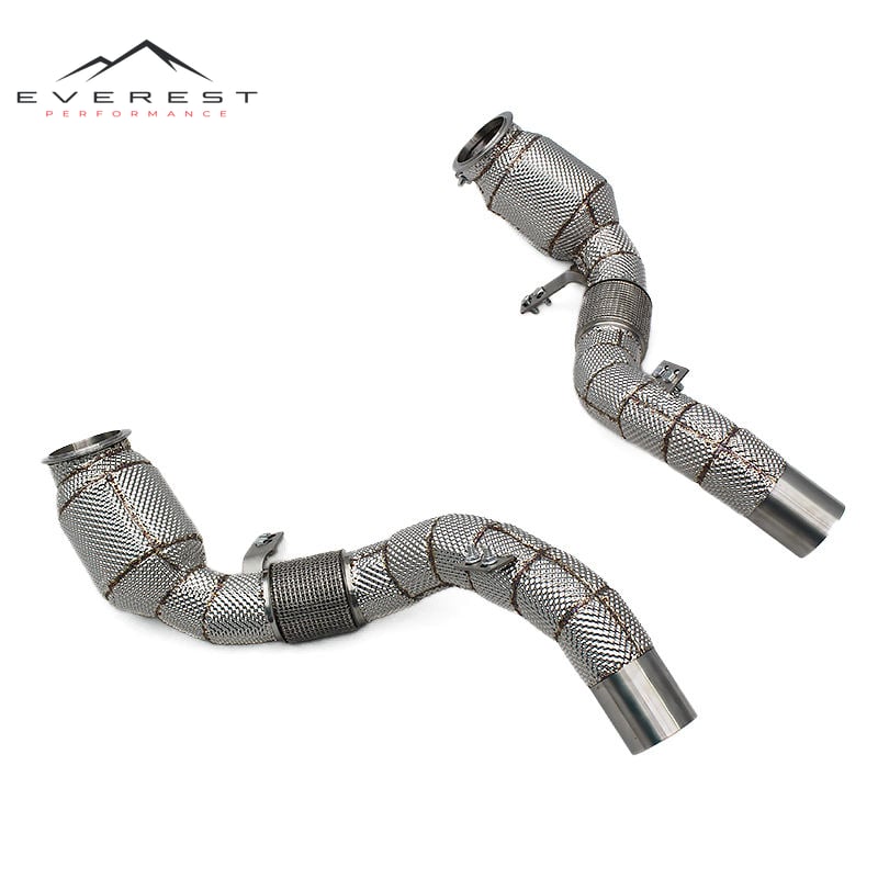 Direct Fitment Cat Exhaust Pipe for BMW 650/650i F06/F12/F13 4.0T 2011-2017 100/200/300cell Catalyst Downpipe