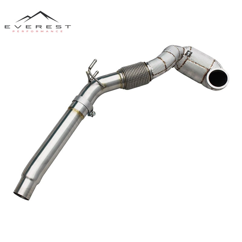 Exhaust Downpipe with Catalyst 200cell/300cell for Audi A3 8Y 2.0T 2020-2026 Stainless Steel High Flow Catted Downpipe