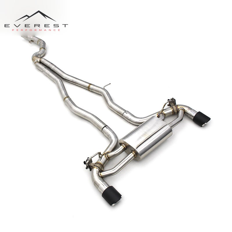 Car Exhaust Pipes for BMW M240i B58 3.0T 2017-2023 Stainless Steel Catback Valvetronic Muffler With Remote Control
