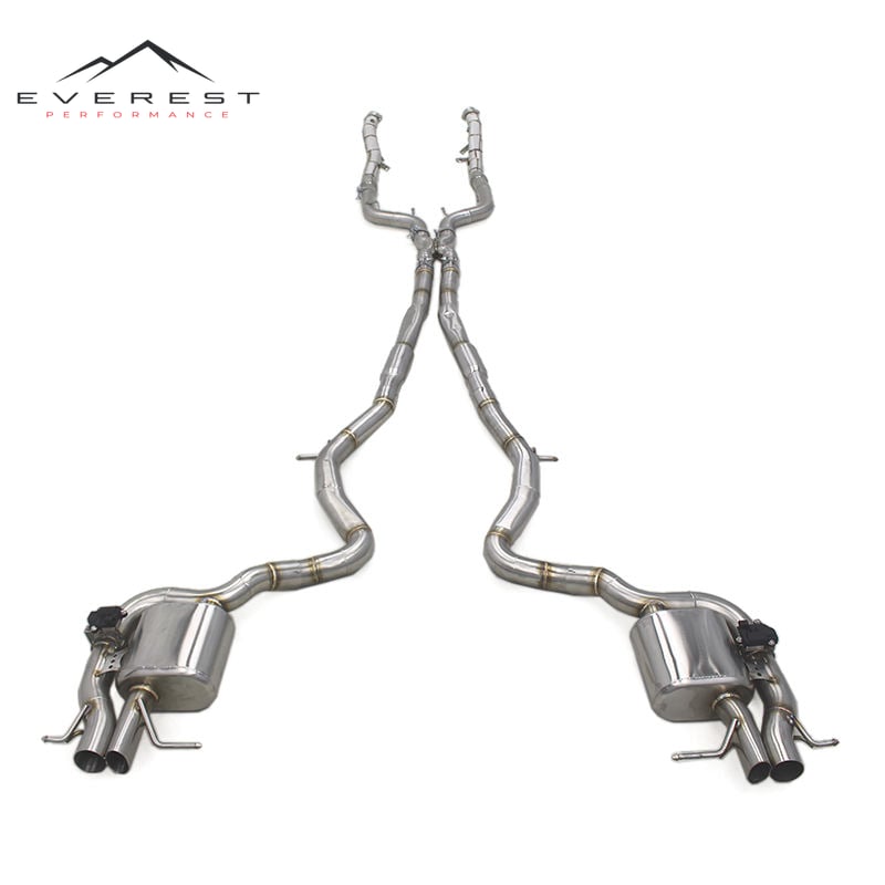 Performance Full Exhaust System for Mercedes-Benz S500 S550 W222 4.7T 5.5T 2014-2019 SUS304 Valvetronic Catback Muffler Downpipe