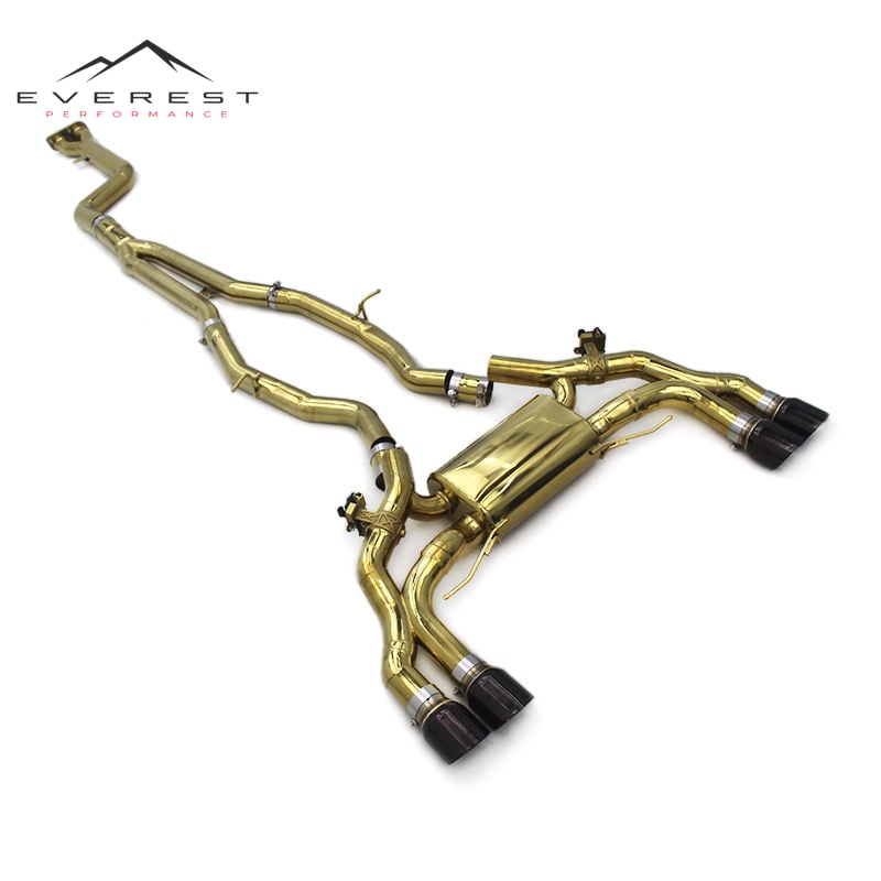 Catback Exhaust for BMW X3M/X4M F97/F98 3.0T 2019-2023 Performance Stainless Steel Valve Exhaust With Carbon Fiber Tips
