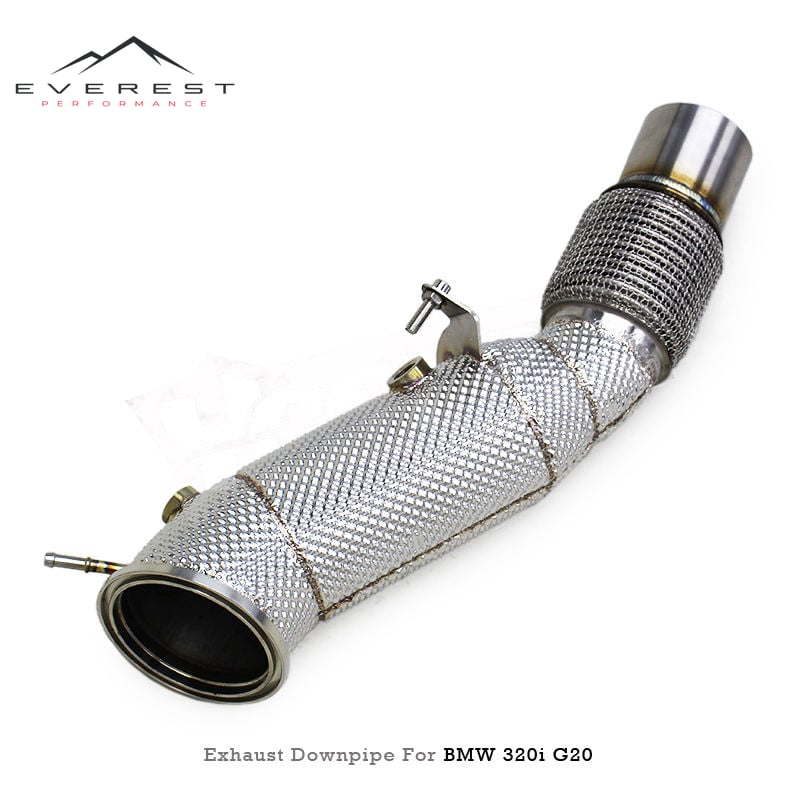 Racing Car Exhaust System for BMW 320i G20 2.0T 2020-2024 Stainless Steel Exhaust Downpipe Header Free Flow Downpipe With OPF