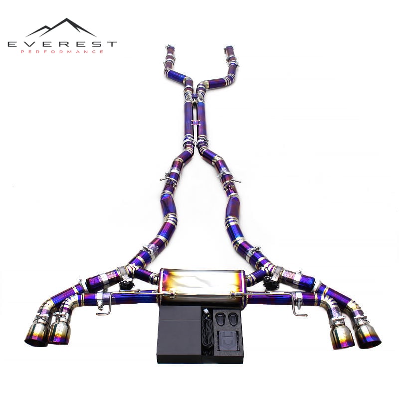 Titanium Pipes Valvetronic Catback Muffler for BMW X5M/X6M F95/F96 4.4TT2020-2024 Lightweight Exhaust System with Control