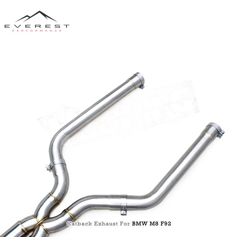 Stainless Steel Exhaust Pipes for BMW M8 F91/F92/F93 4.4TT 2019-2023 Muffler Catback Valve M Performance Tips