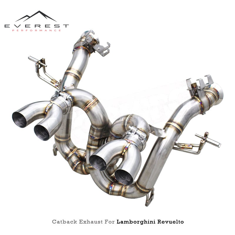 Racing Supersport Catback System With Z Pipe for Lamborghini Revuelto 6.5L V12 2023-2025 Enhanced Sound Exhaust Pipes Axle Back