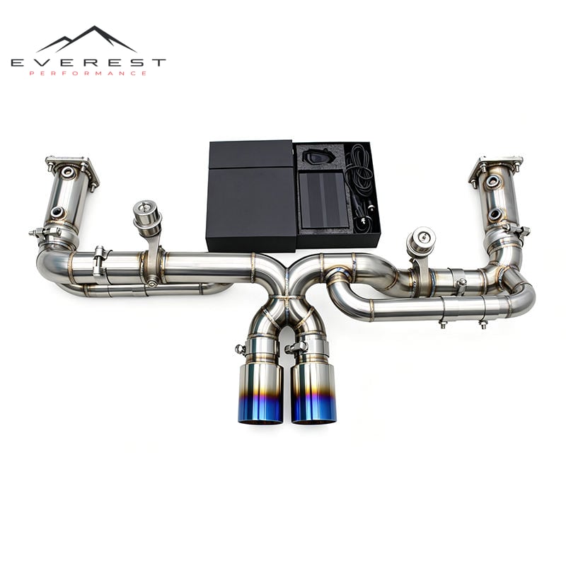 Stainless Steel Catback Exhaust System for Porsche 911 991.2 Carrera 4/S/4S 3.0T 2016-2018 Upgrade GT3 Racing Exhaust Pipe
