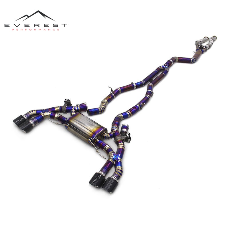 Titanium Exhaust System for Bmw X3m/X4m F97/F98 3.0t 2019-2023 Catback Muffler Escape Straight Downpipe