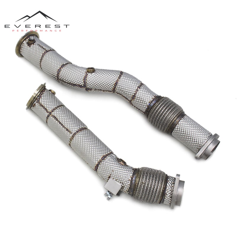 Exhaust Pipe System Downpipe for BMW X3M/X4M F97/F98 3.0T 2019-2023 Stainless Steel Free Flow Pipe Muffler