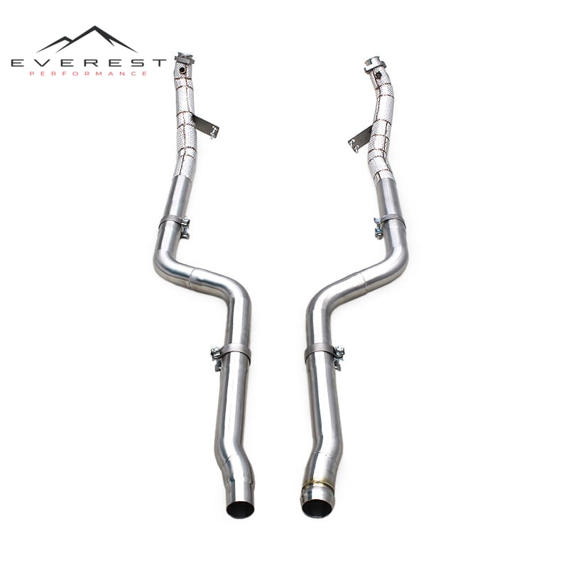 Exhaust Pipe Systemr for Mercedes-Benz CLS350 3.5L 2005-2015 Free Flow Exhaust Downpipe with Heatshield