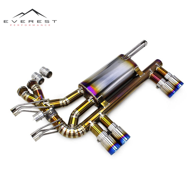 Custom Axle Exhaust for BMW M3 E46 2004-2006 Racing Car Plate Gold Titanium Pipes Muffler Vacuum Valve Catback Exhaust System