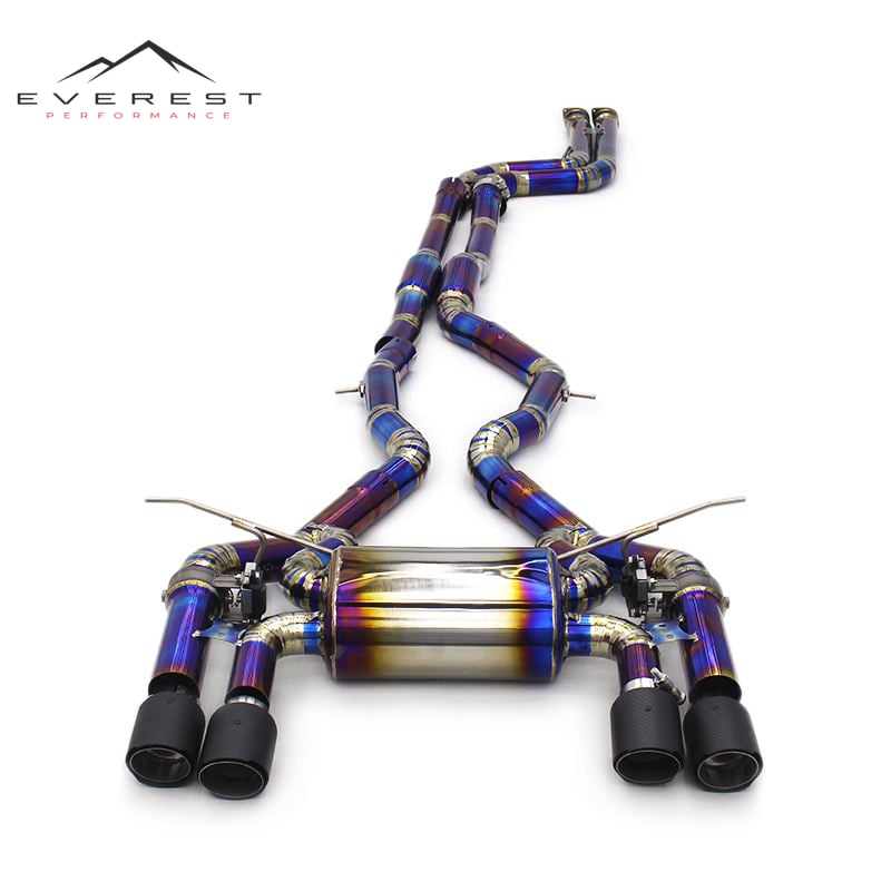 Racing Car Exhaust System for M3/M4 F80/F82 3.0T 2015-2019 Titanium Exhaust Pipe Valvetronic Muffler Sound Catback Mirror