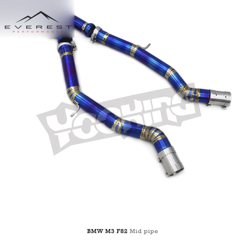 Titanium Lightweight Exhaust Midpipe for BMW M3/M4 F80/F82/F83 S55 3.0T 2015-2019 High Quality Exhaust Pipes System