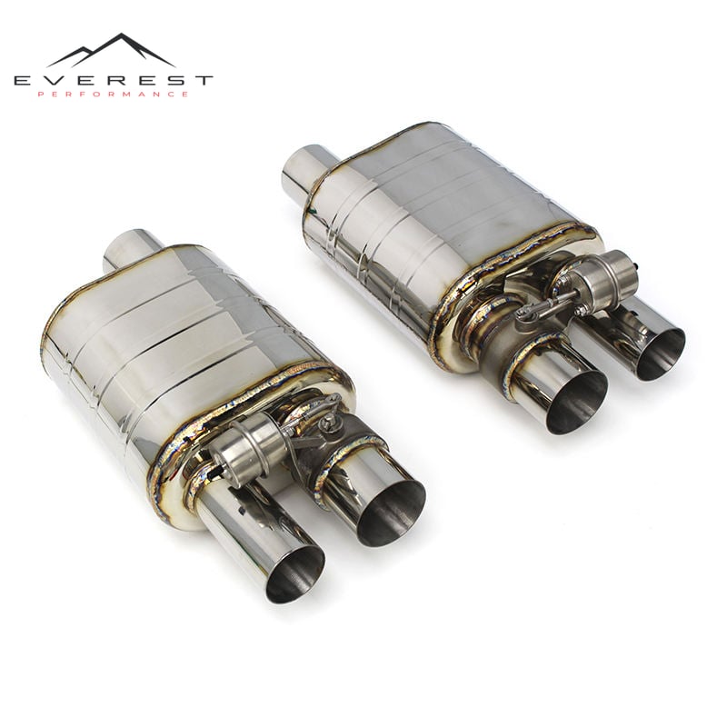 Escape Exhaust Pipe Muffler Universal Vaccum Valvetronic Muffler With the Exhaust Cutout Valve Muffler 76mm 60mm