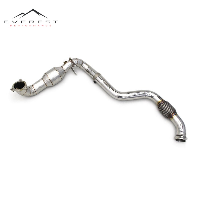 Auto Downpipe Exhaust Pipes for Mercedes-Benz A250 W176 2.0T 2014-2018 Stainless Steel Header With Heat Shield