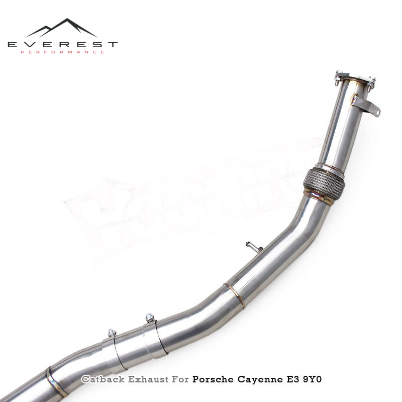 Stainless Steel Electronic Valve Muffler Catback Exhaust Pipe System for Porsche Cayenne E3 9Y0 3.0 2019-2024 Control