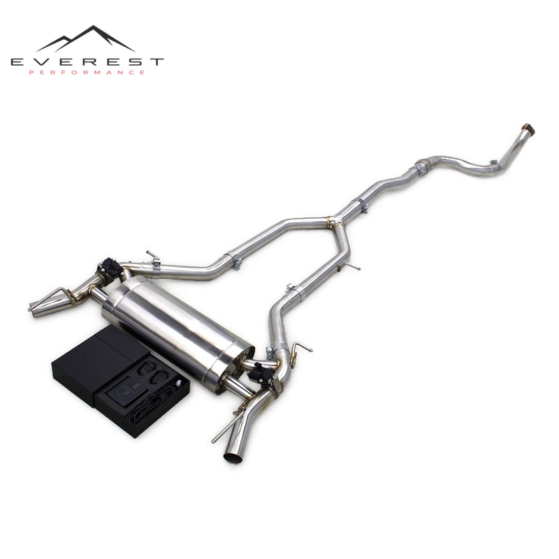 Stainless Steel Exhaust Pipes for Cadillac CT4 2.0T 2019-2023 Catback Muffler Valvetronic Straight Pipes