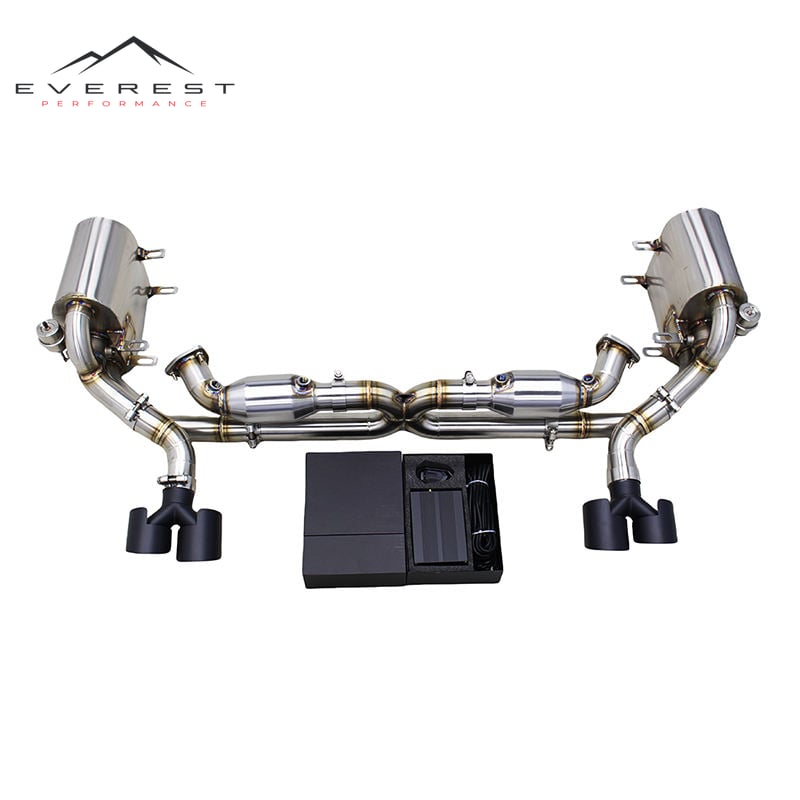 Valvetronic Catback Exhaust System for Porsche 911 997/997.1 Turbo 3.6L 2004-2012 Stainless Steel Exhaust Pipe