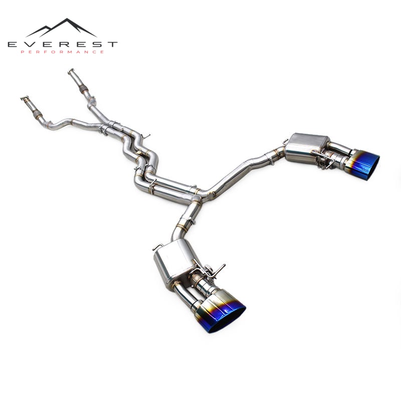 Stainless Steel Catback Exhaust Pipe for Audi RS6/RS7 C8 4.0T 2019-2023 Racing Muffler with Valve Control Exhaust System